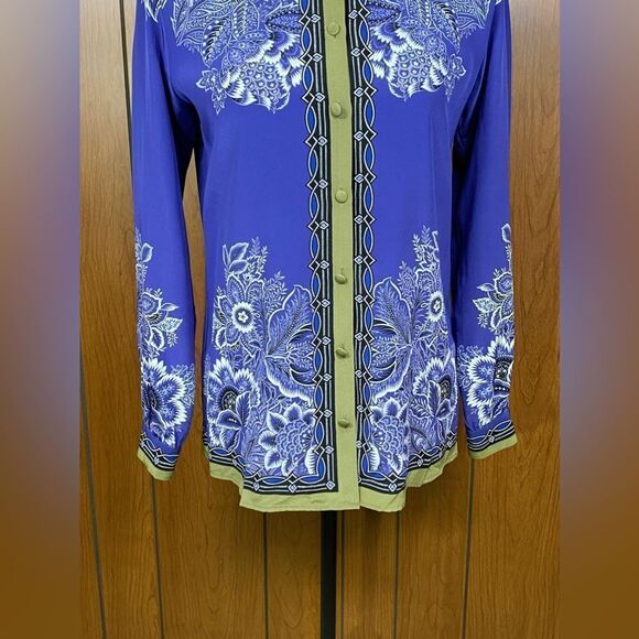Etro Silk Bandana Blouse size 40/us size 4 - Picture 7 of 13